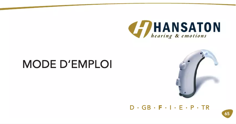 Image de la première page du manuel de l'appareil Power