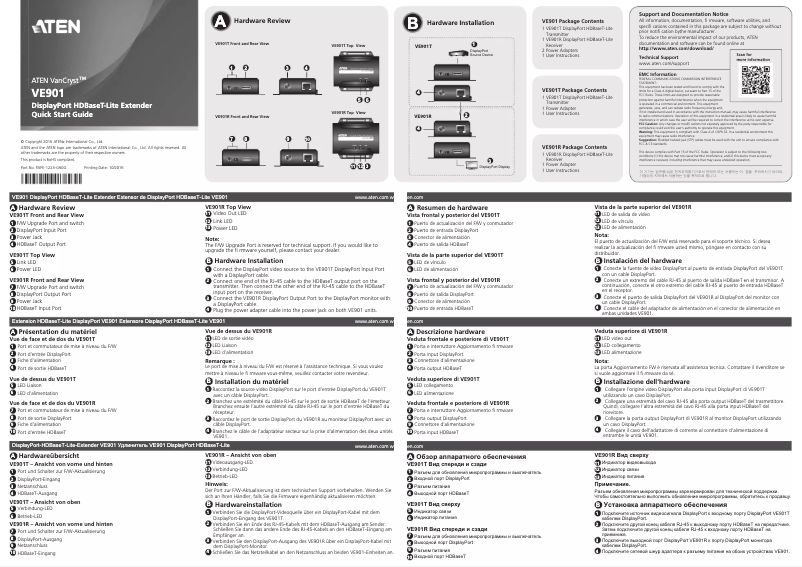 Page 1 of the manual User Manual ATen VE901T