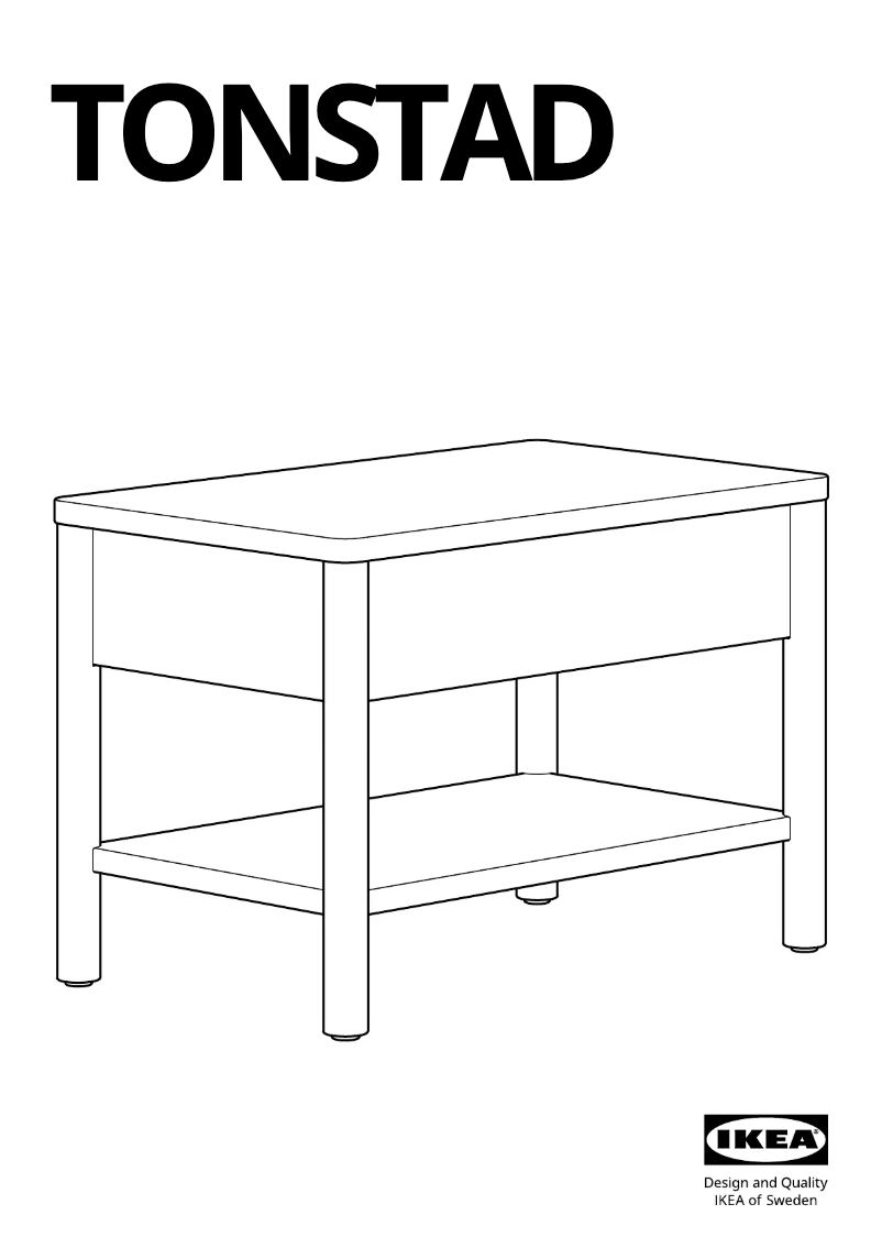 Image de la première page du manuel de l'appareil TONSTAD 605.284.71