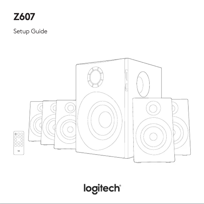 Page n°1 - Manuel utilisateur Logitech Z607