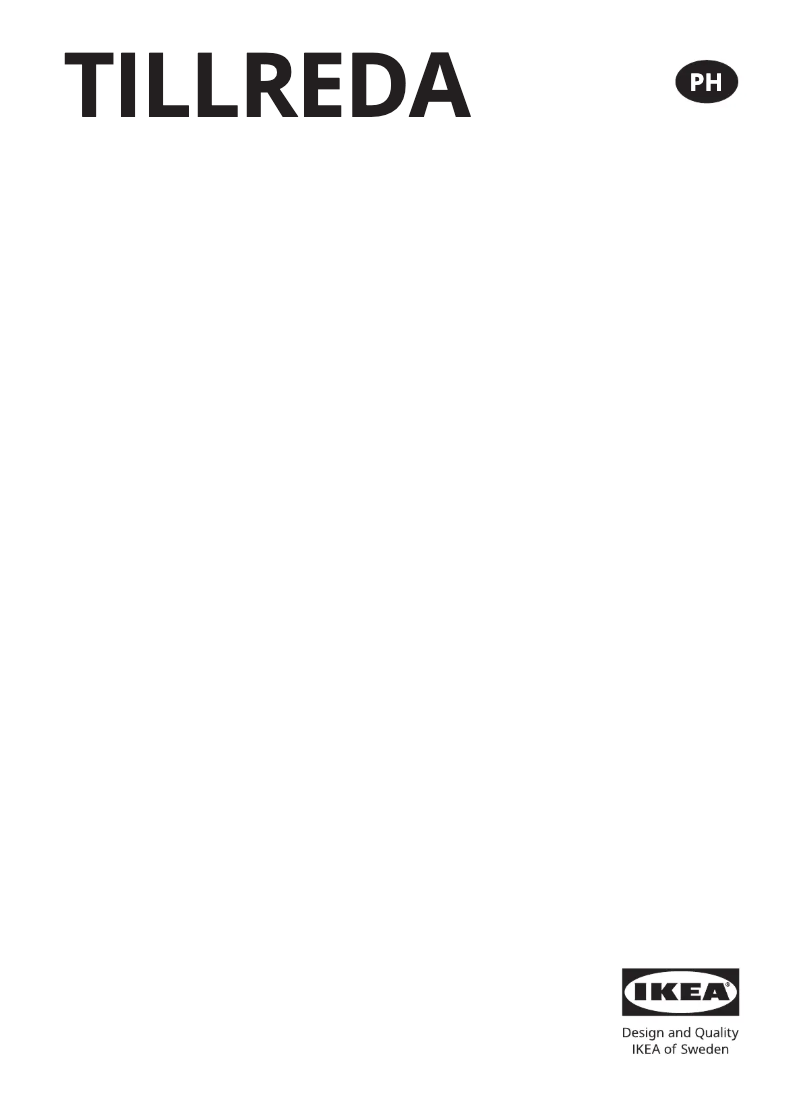 Page 1 de la notice Manuel utilisateur Ikea TILLREDA 804.934.18