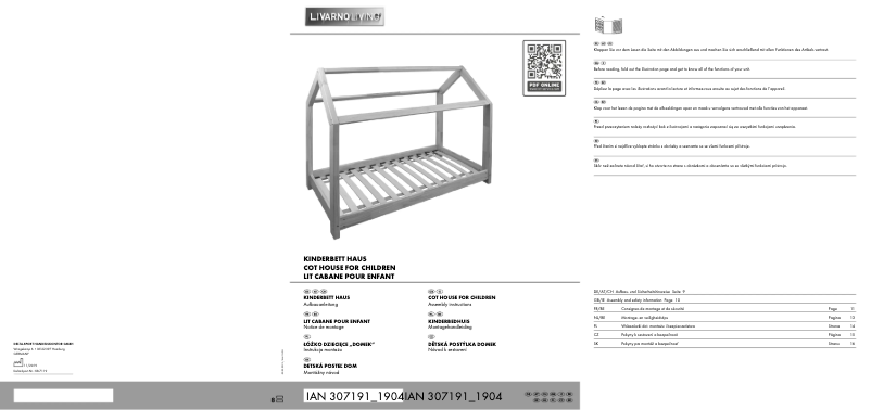 Page 1 de la notice Manuel utilisateur Livarno Lux IAN 307191