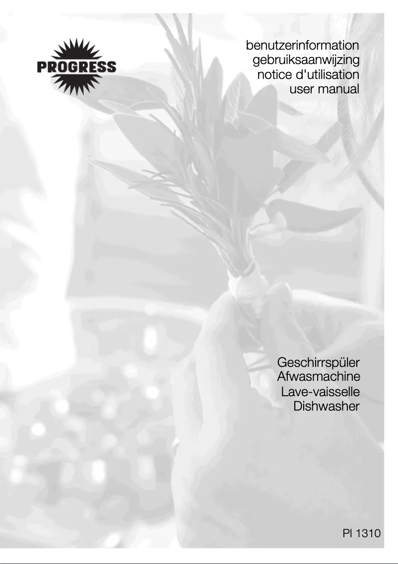 Page n°1 - Manuel utilisateur Progress PI1310
