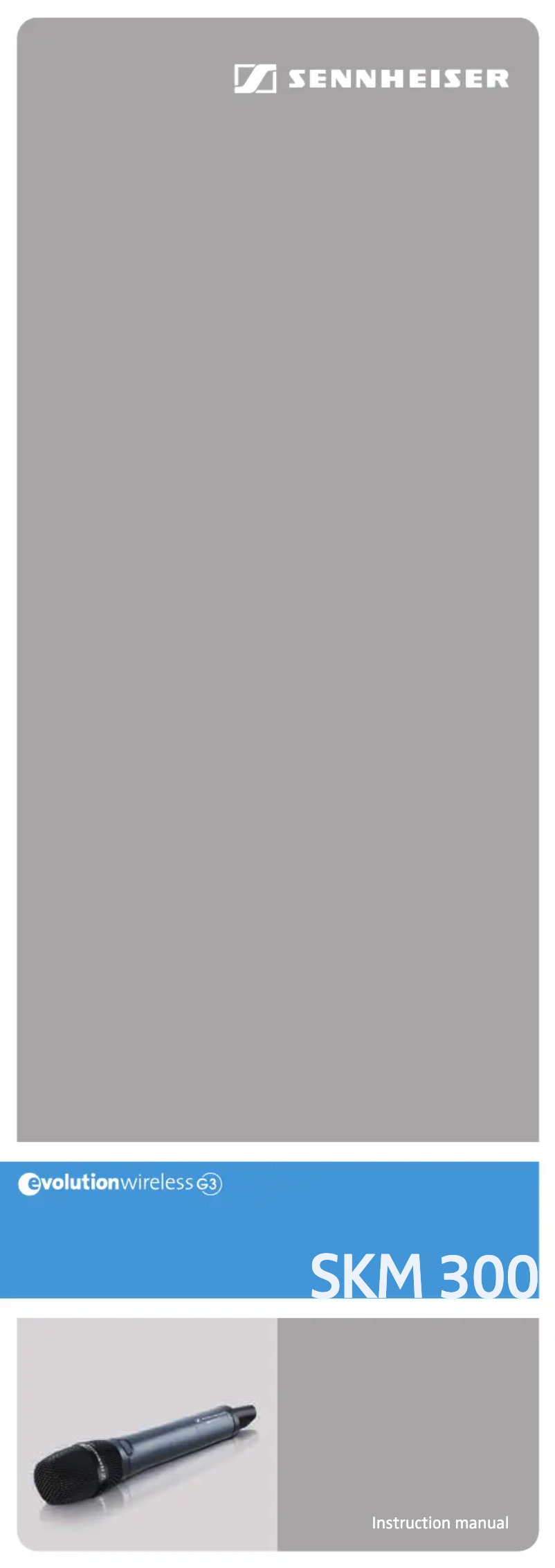 Page 1 de la notice Manuel utilisateur Sennheiser SKM 300