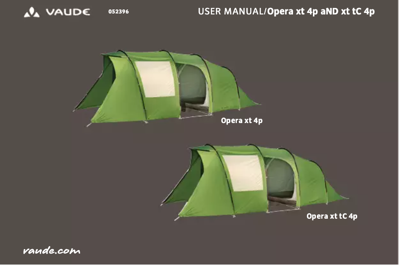 Image de la première page du manuel de l'appareil Opera XT 4P