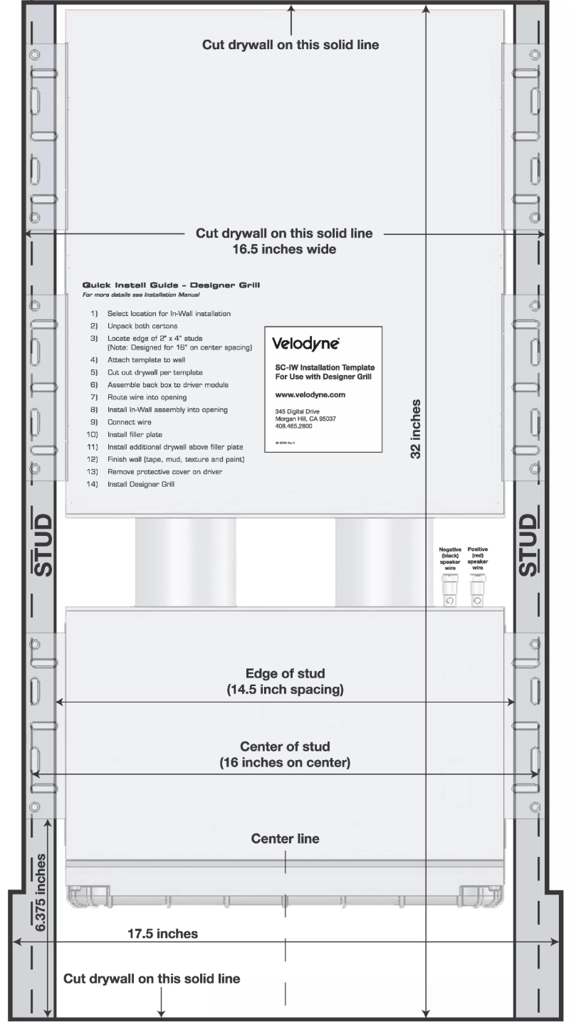 Page 1 de la notice Manuel utilisateur Velodyne SC IWBB