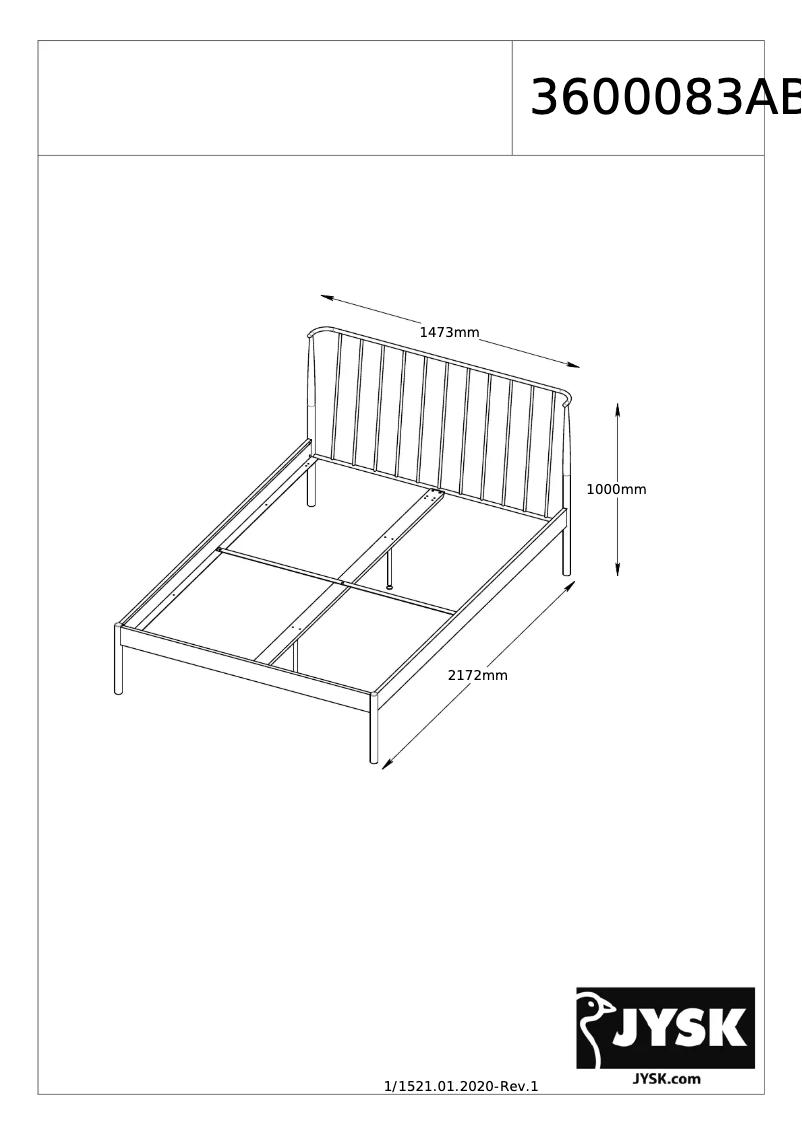 Page n°1 - Manuel utilisateur JYSK Abildro