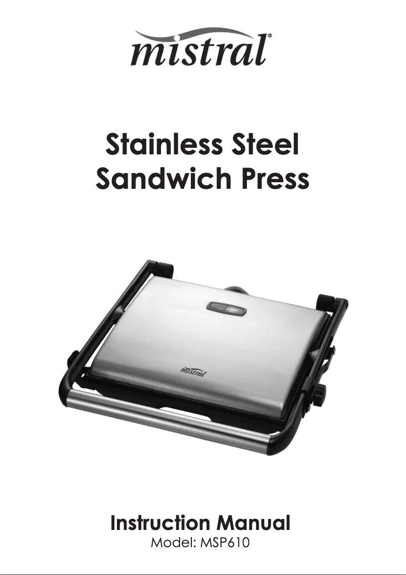 Imagen de la primera página del manual del dispositivo MSP610