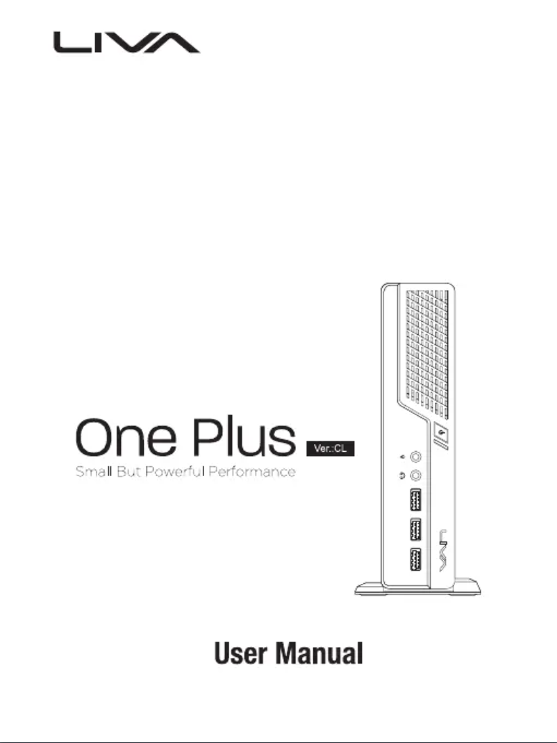 Image de la première page du manuel de l'appareil LIVA One Plus CL