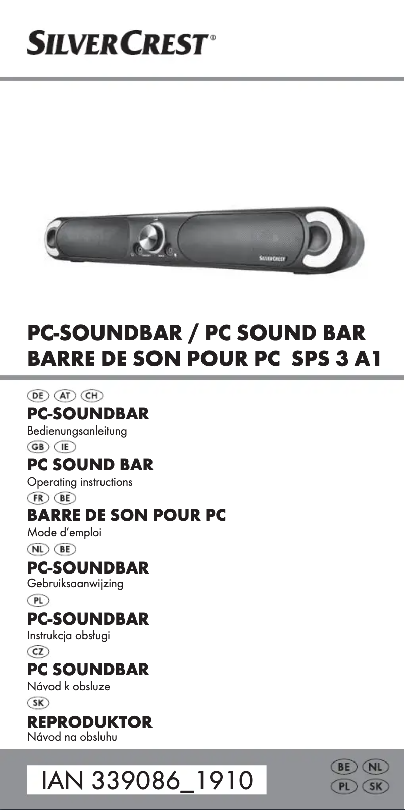 Imagen de la primera página del manual del dispositivo SPS 3 A1