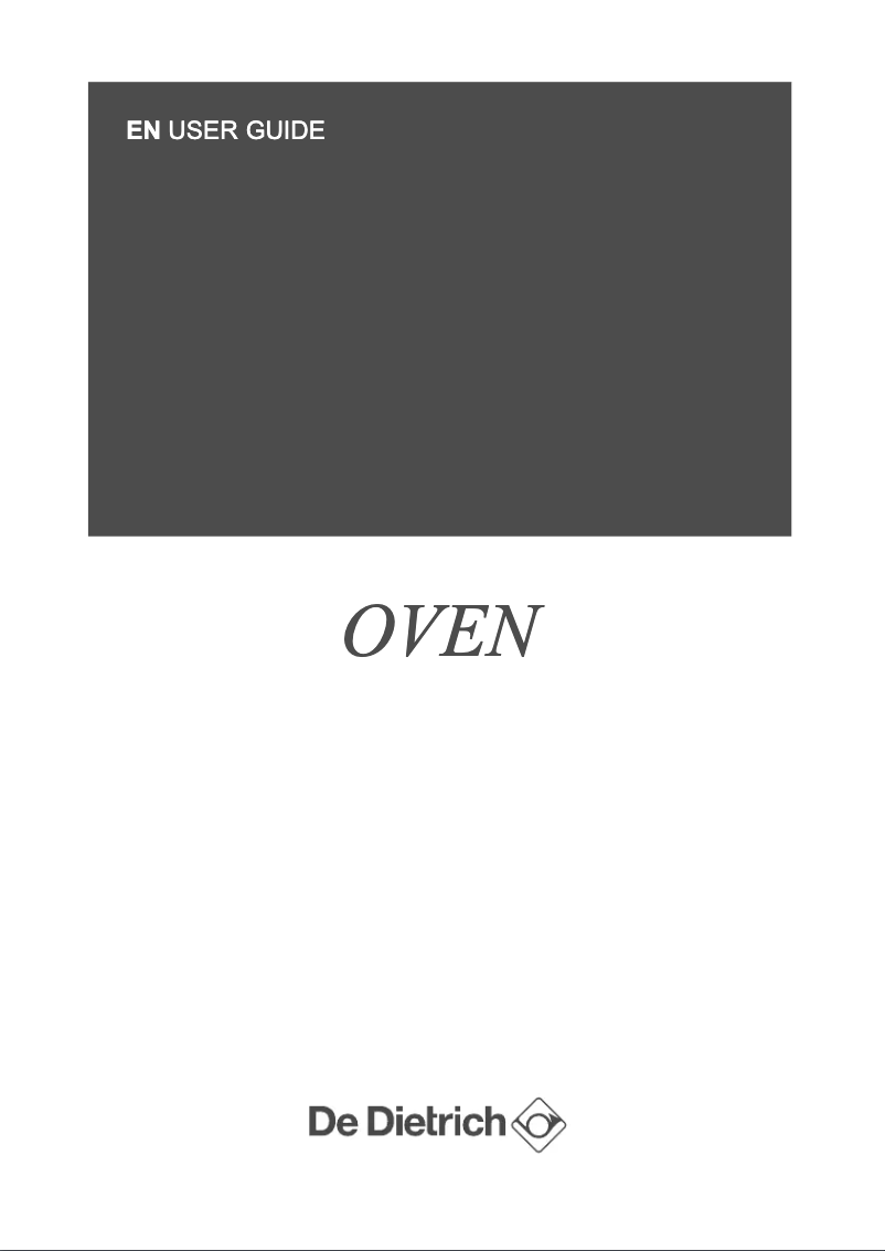 Page 1 de la notice Manuel utilisateur De Dietrich DOP7785X