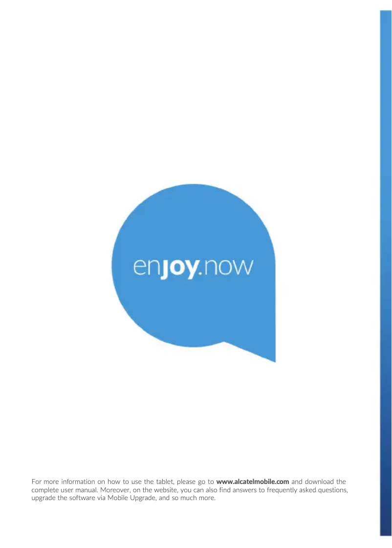 Page 1 de la notice Manuel utilisateur Alcatel TKEE MINI