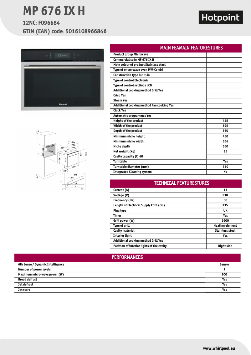Image de la première page du manuel de l'appareil MP 676 IX H
