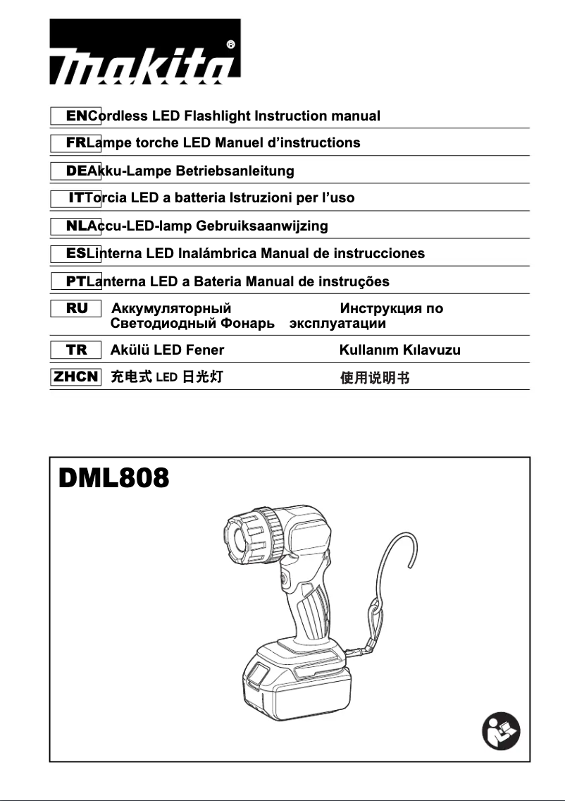 Page 1 de la notice Manuel utilisateur Makita DML808