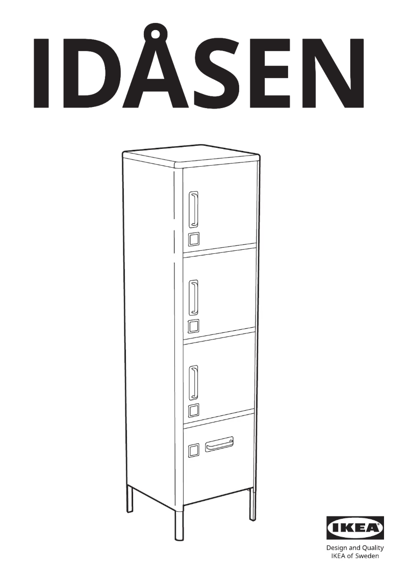 Page 1 de la notice Manuel utilisateur Ikea IDÅSEN 004.963.88