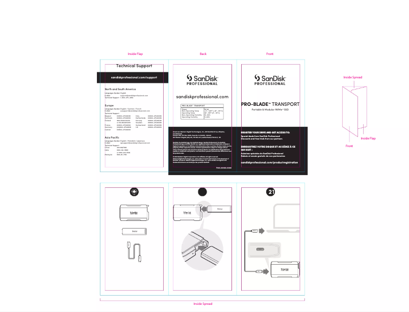 Página 1 del manual Manual de usuario Sandisk PRO-BLADE TRANSPORT
