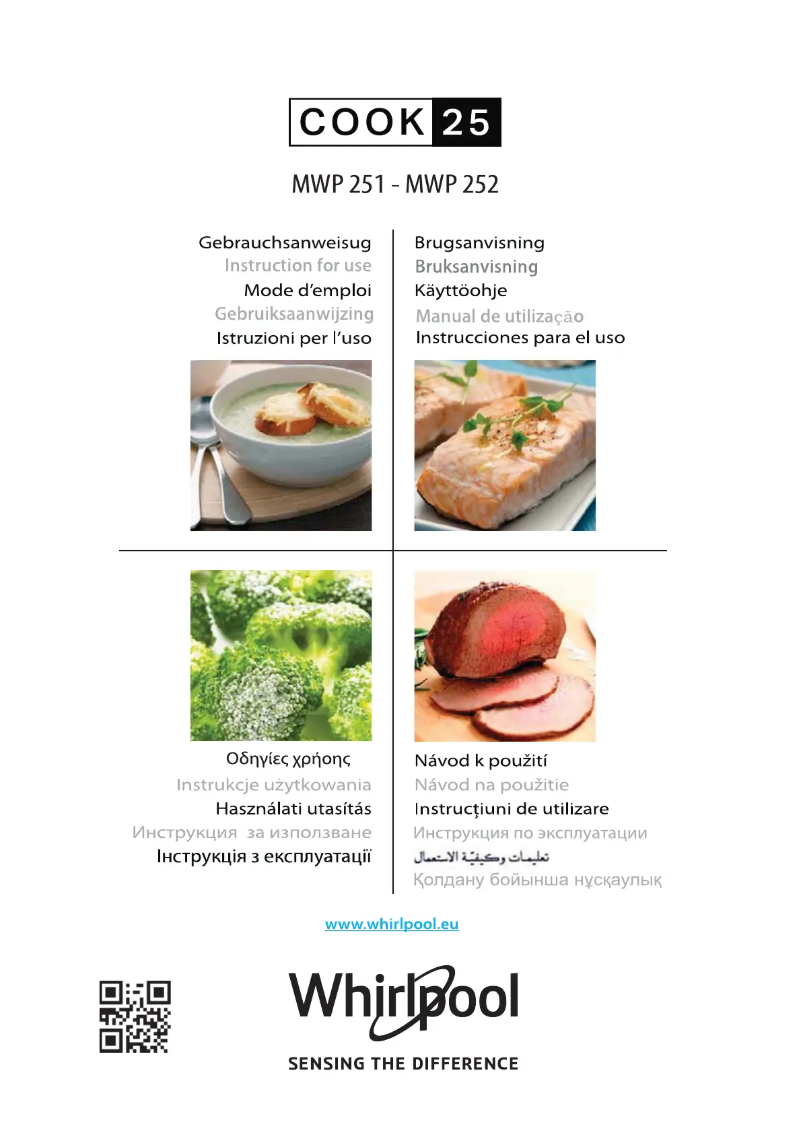 Página 1 del manual Manual de usuario Whirlpool MWP 251