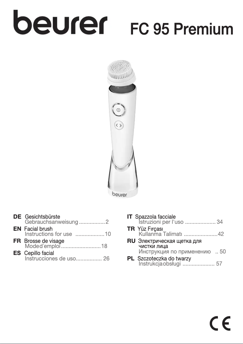 Page 1 de la notice Manuel utilisateur Beurer FC 95
