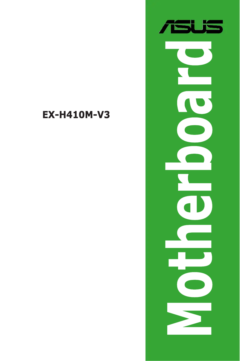 Image de la première page du manuel de l'appareil EX-H410M-V3