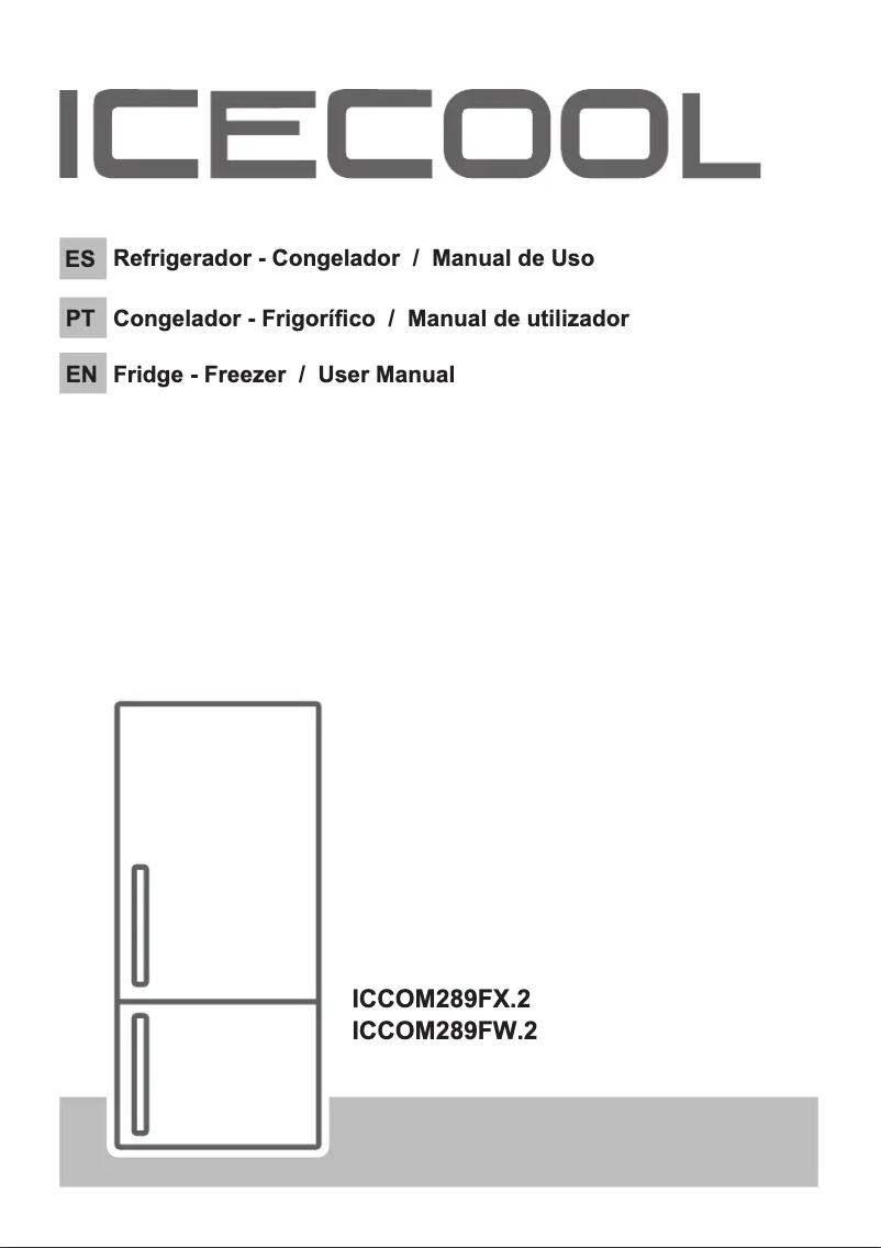 Page 1 de la notice Manuel utilisateur Icecool ICCOM289FW.2