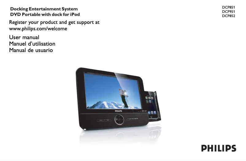 Page 1 de la notice Manuel utilisateur Philips DCP852