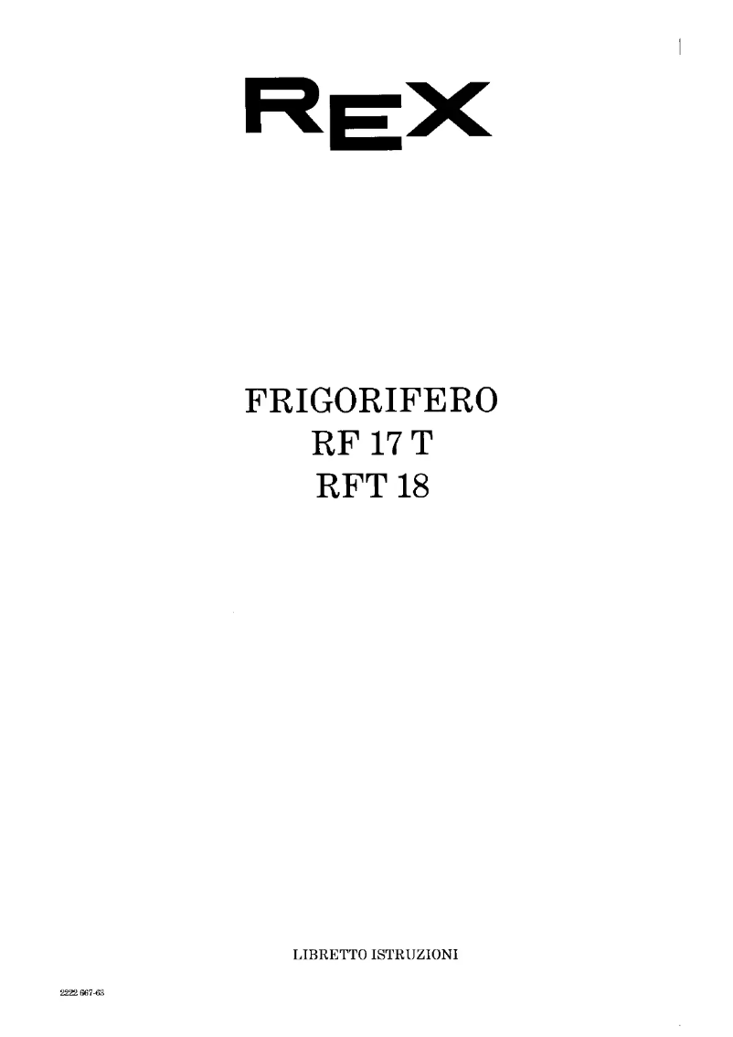 Image de la première page du manuel de l'appareil RF17T