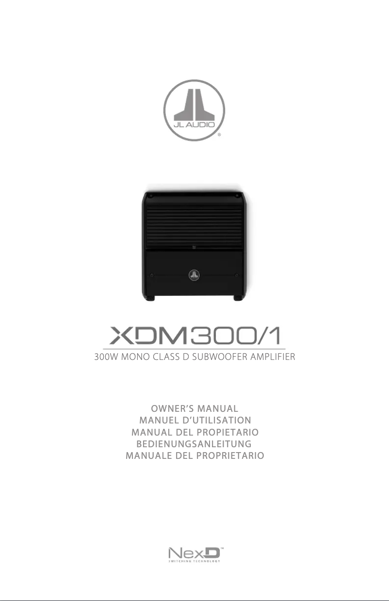 Imagen de la primera página del manual del dispositivo XDM300/1