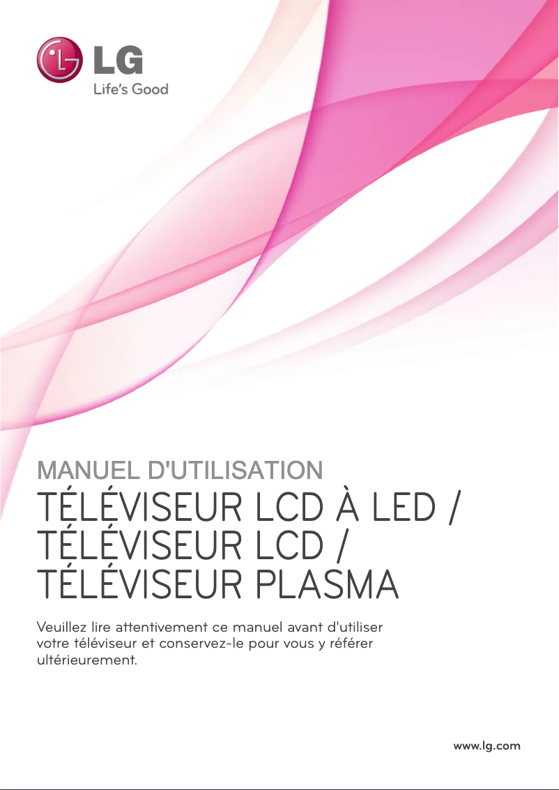 Page 1 de la notice Manuel utilisateur LG 42LV470S