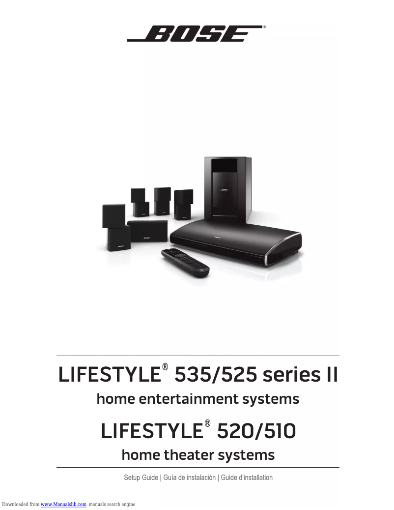 Page n°1 - Manuel utilisateur Bose Lifestyle 510