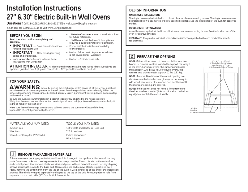 Page 1 de la notice Manuel utilisateur Monogram ZKS90DSSNSS