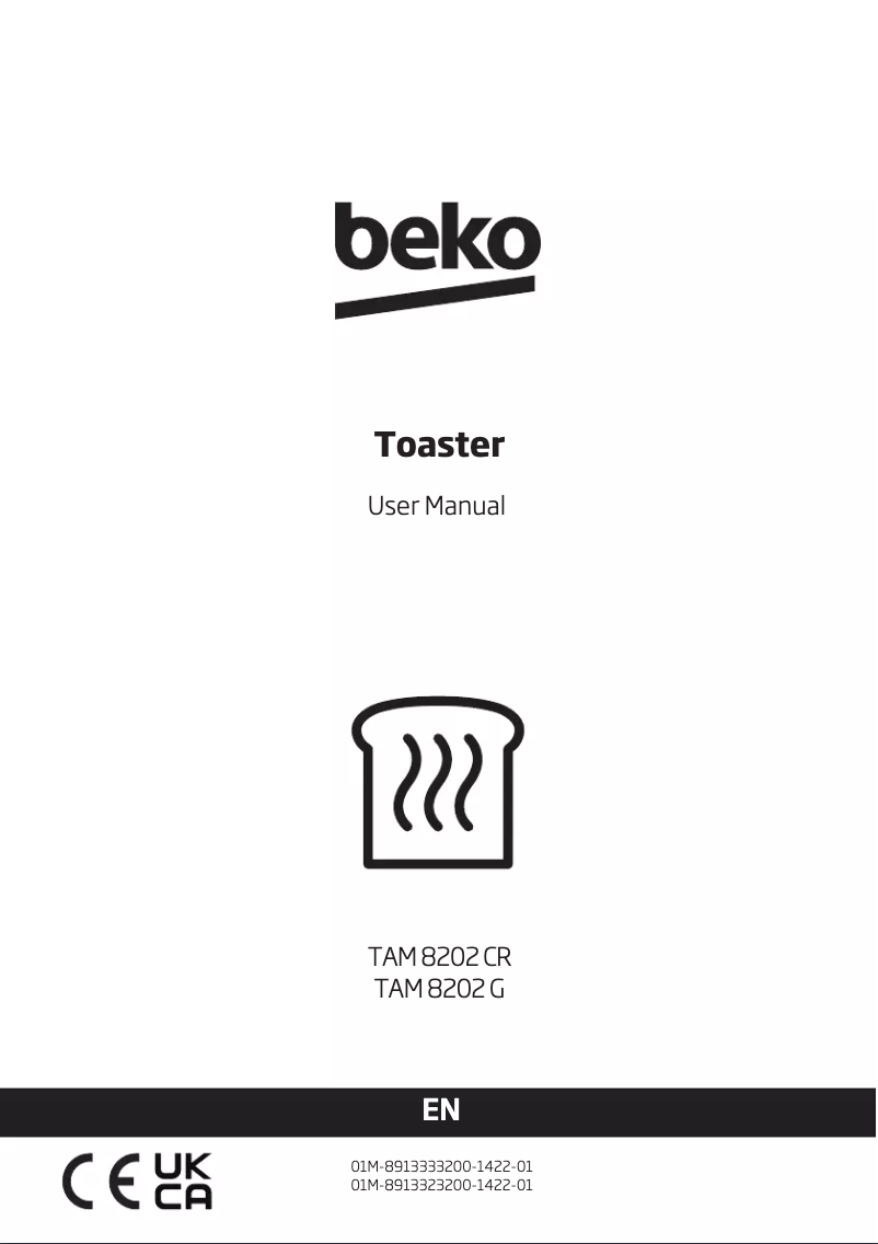 Page 1 de la notice Manuel utilisateur Beko TAM8202CR