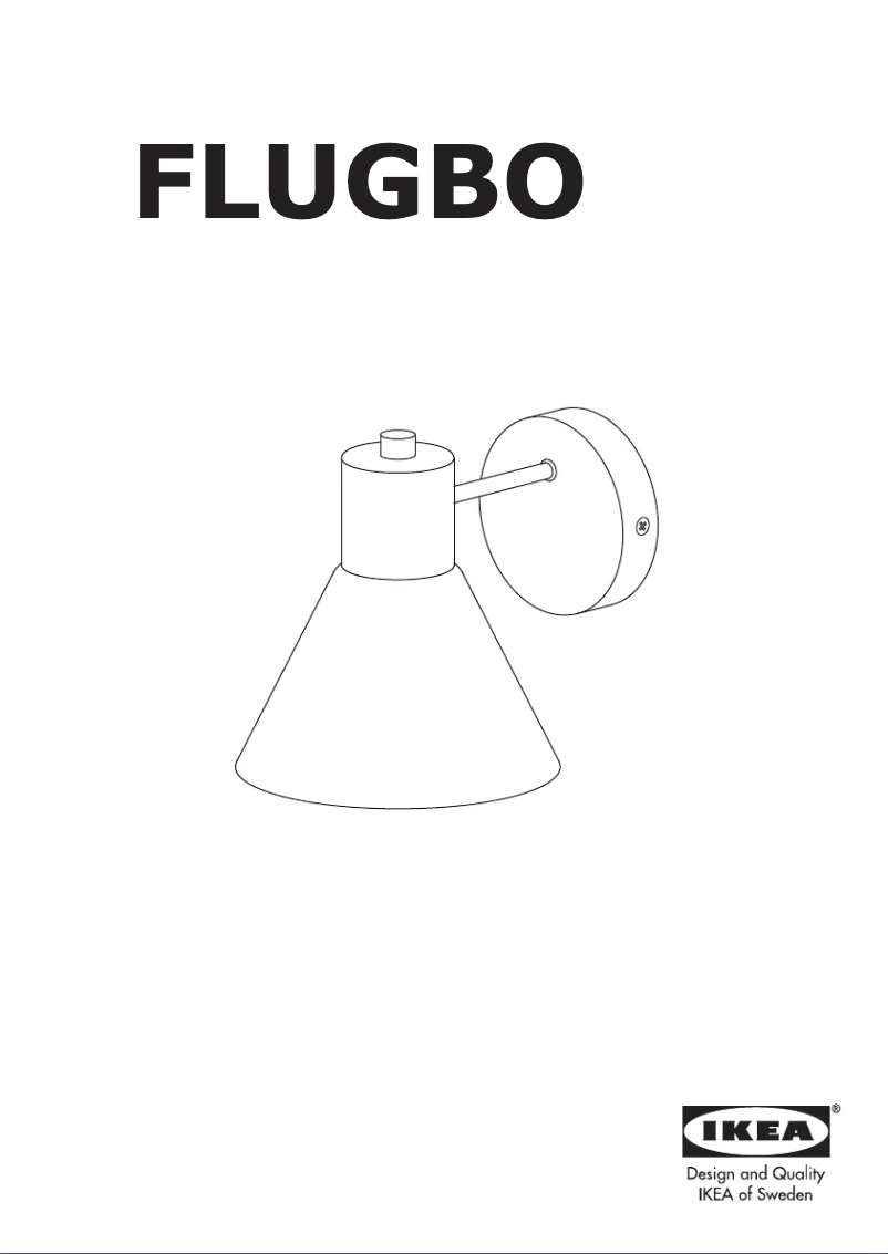 Page 1 de la notice Manuel utilisateur Ikea FLUGBO 605.195.70