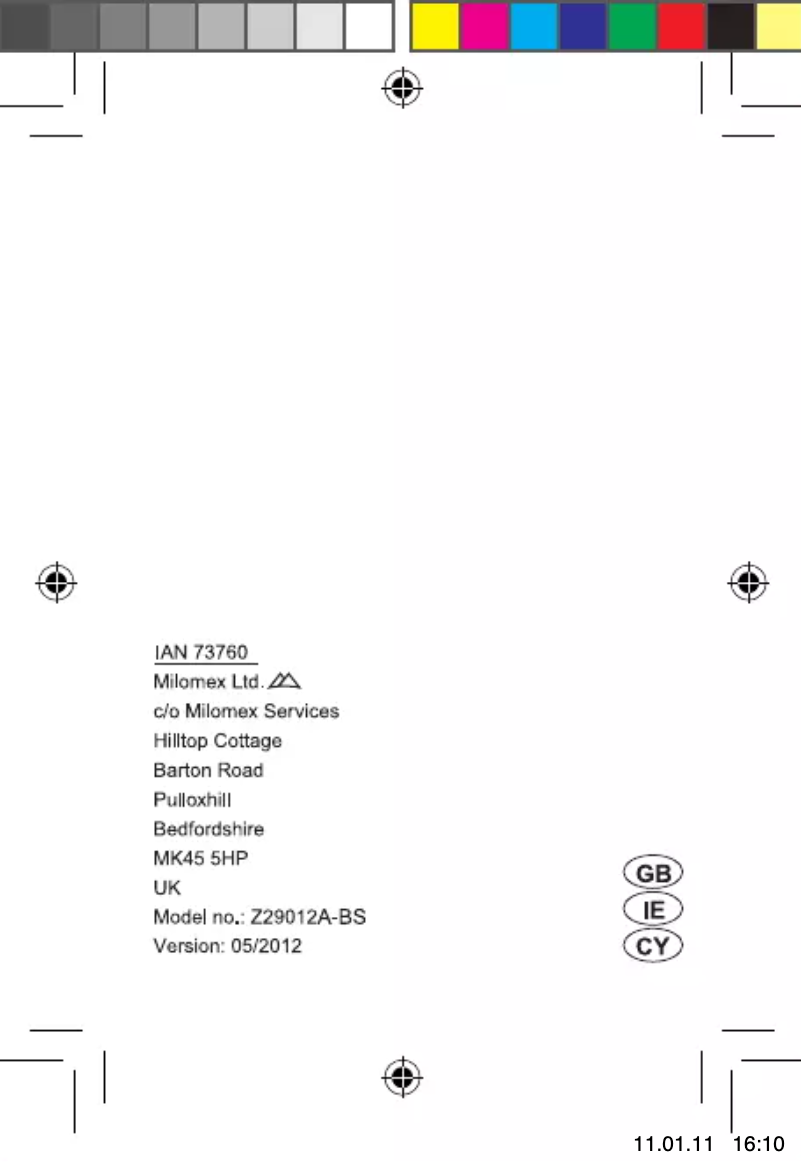 Image de la première page du manuel de l'appareil IAN 73760