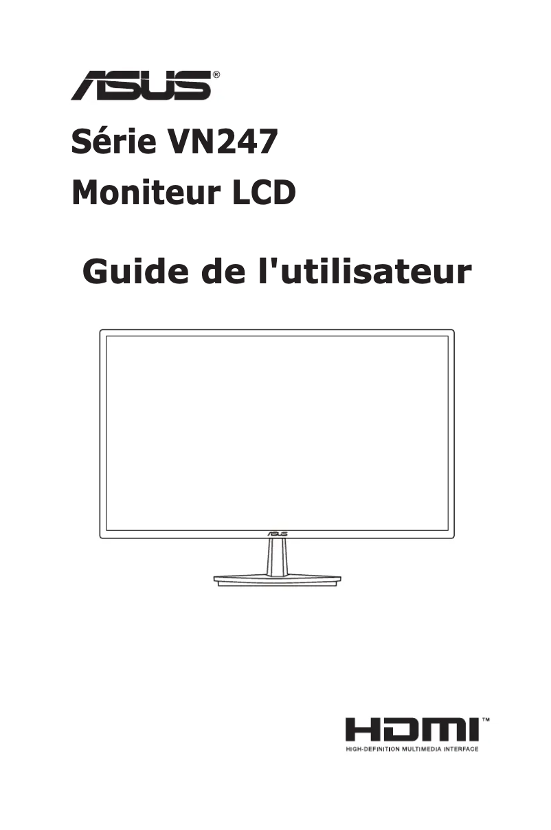 Image de la première page du manuel de l'appareil VN247HA