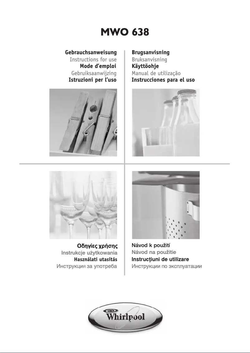 Imagen de la primera página del manual del dispositivo MWO 638