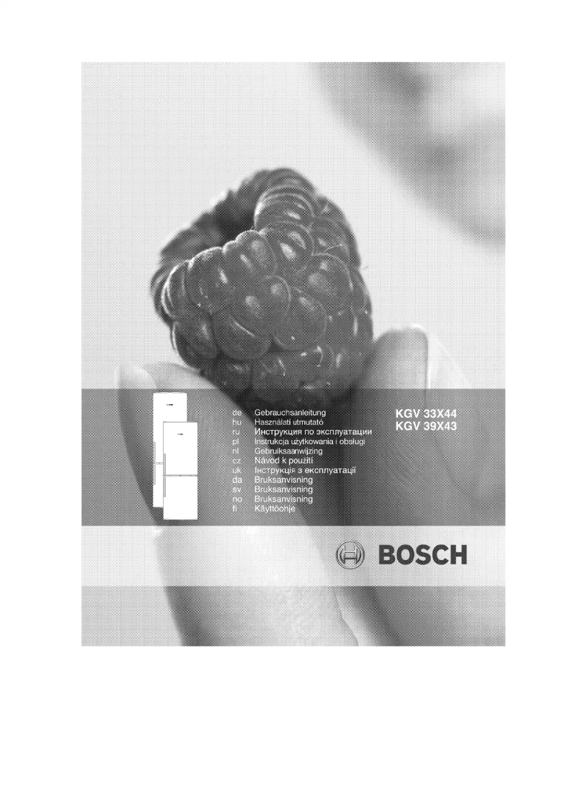 Page n°1 - Manuel utilisateur Bosch KGV39X43