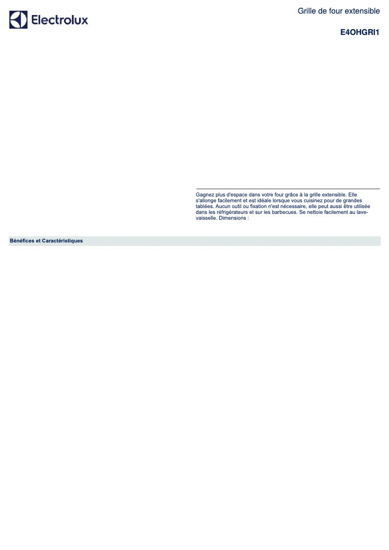 Página 1 del manual Manual de usuario Electrolux E4OHGRI1