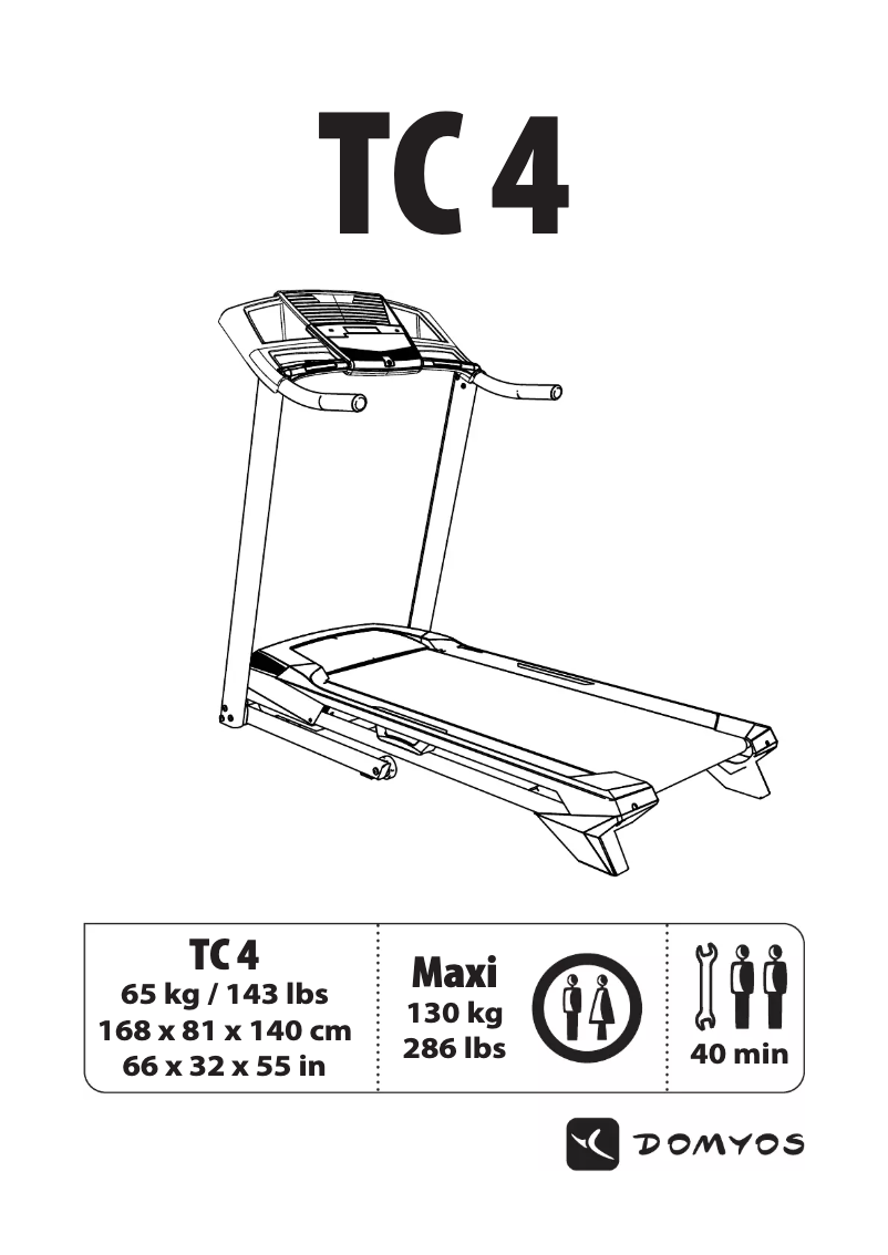 Page n°1 - Manuel utilisateur Domyos TC 4