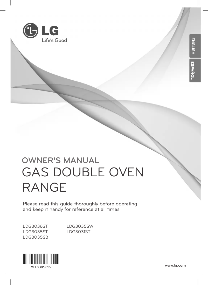 Página 1 del manual Manual de uso y mantenimiento LG LDG3031ST