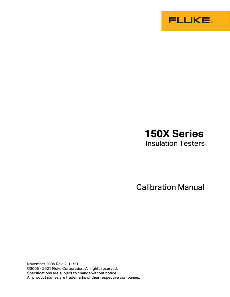 Page 1 de la notice Manuel utilisateur Fluke 1503