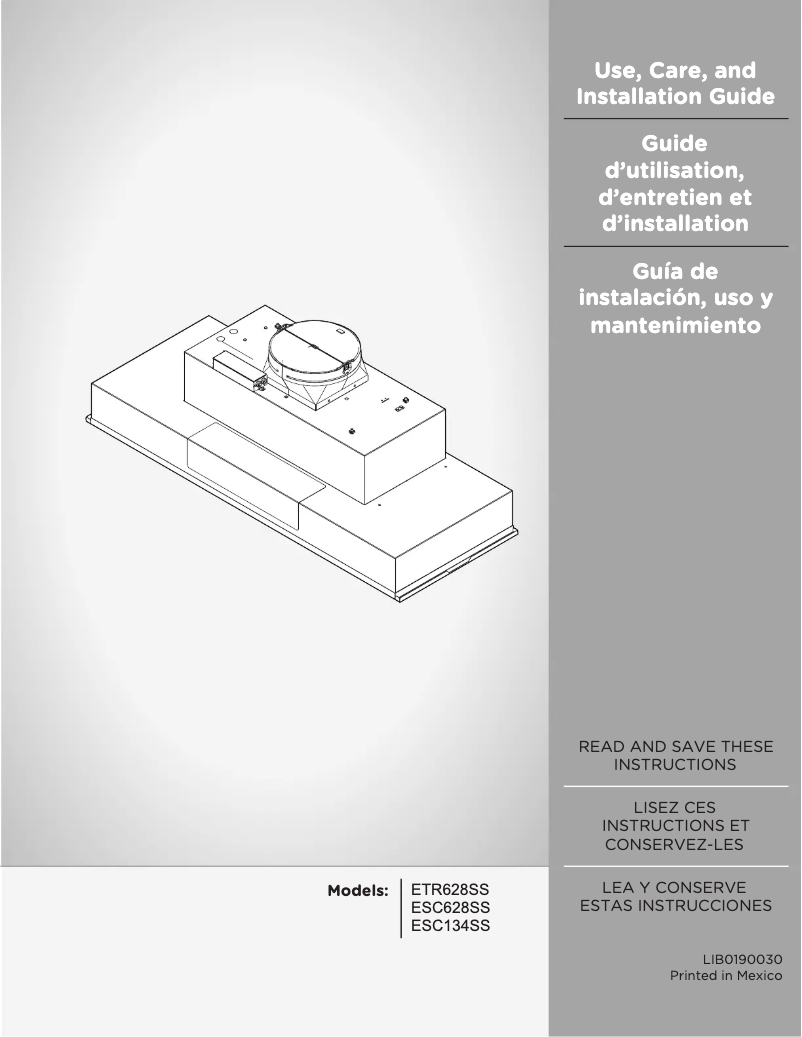 Image de la première page du manuel de l'appareil SCANNO ESC146SS