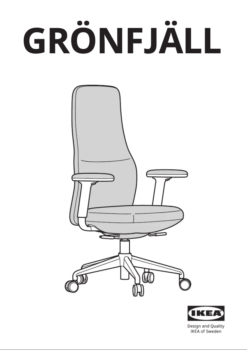 Page 1 de la notice Manuel utilisateur Ikea GRÖNFJÄLL 005.034.40