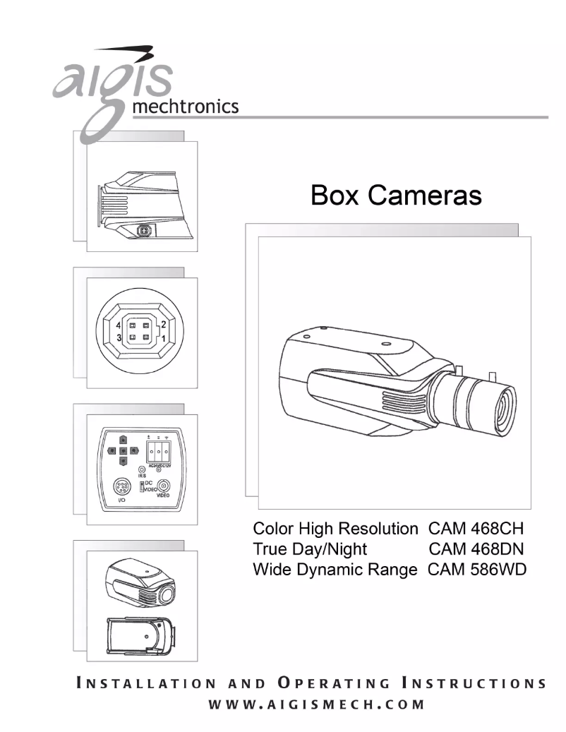 Page 1 de la notice Manuel utilisateur Aigis CAM468CH