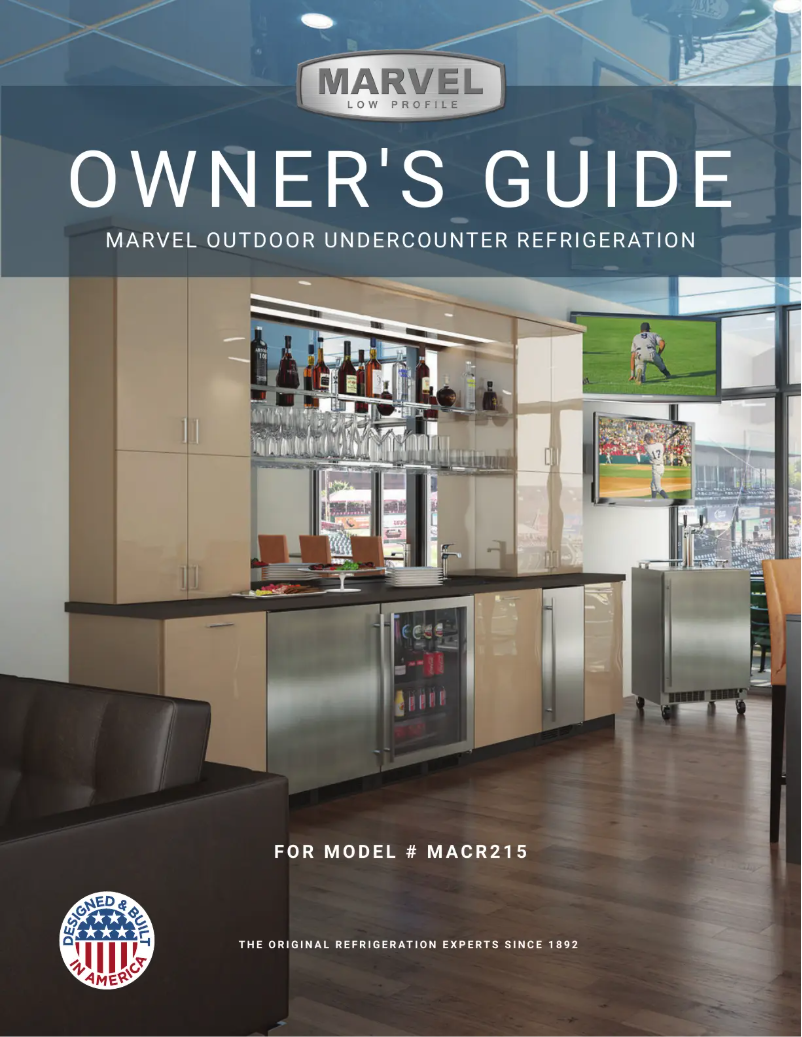 Page 1 de la notice Manuel utilisateur Marvel MACR215SS01A