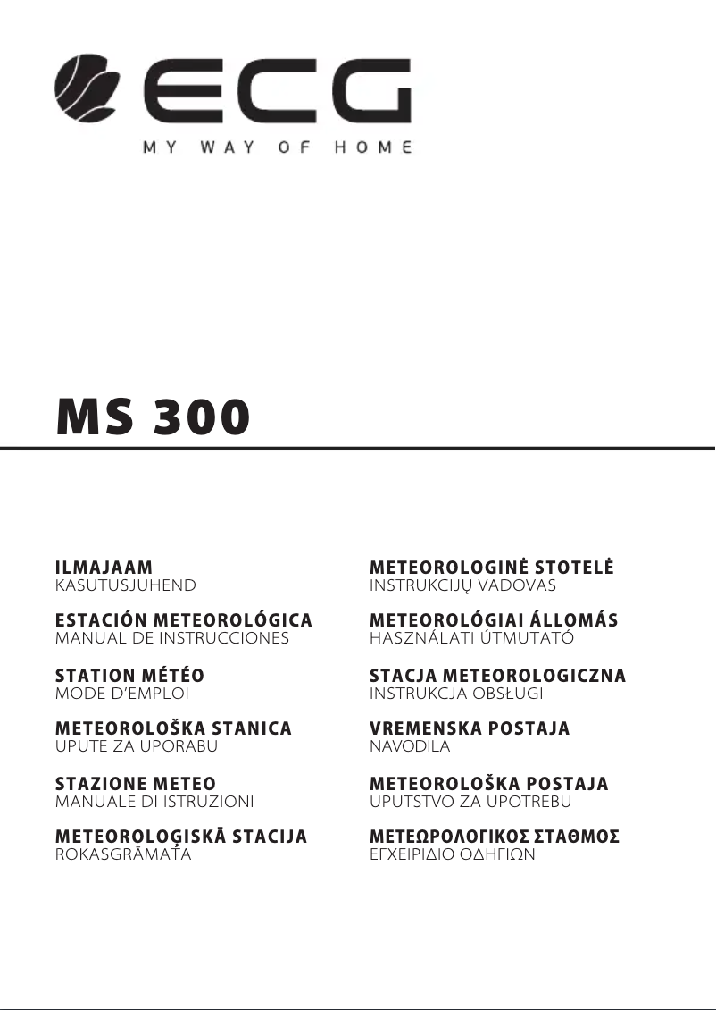 Page n°1 - Manuel utilisateur ECG MS 300