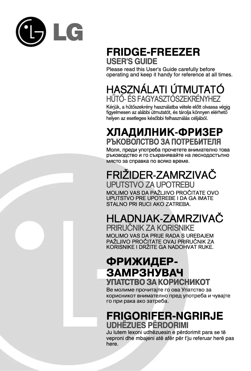 Page 1 de la notice Manuel utilisateur LG GR-B429 BLQA