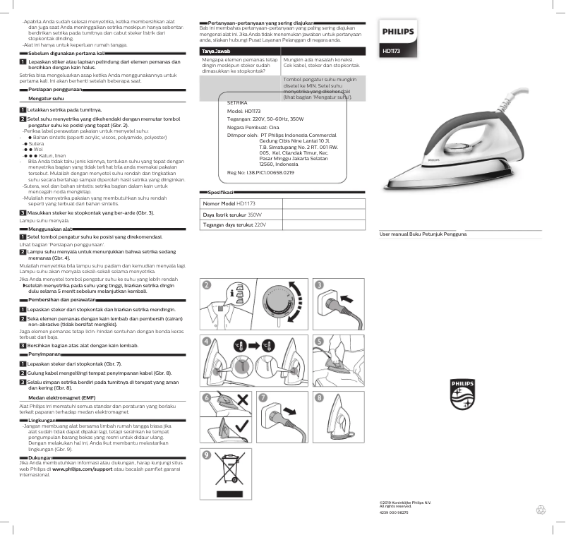 Página 1 del manual Manual de usuario Philips Classic HD1173