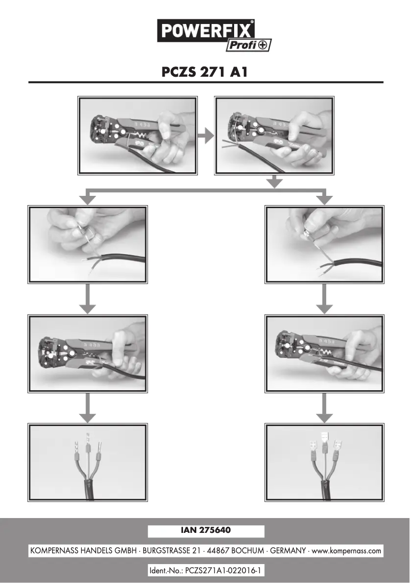 Página 1 del manual Manual de usuario Powerfix PCZS 271 A1