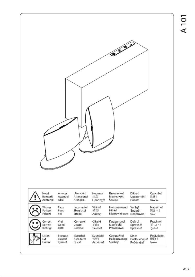 Page 1 de la notice Manuel utilisateur Jamo A 101 HCS 5