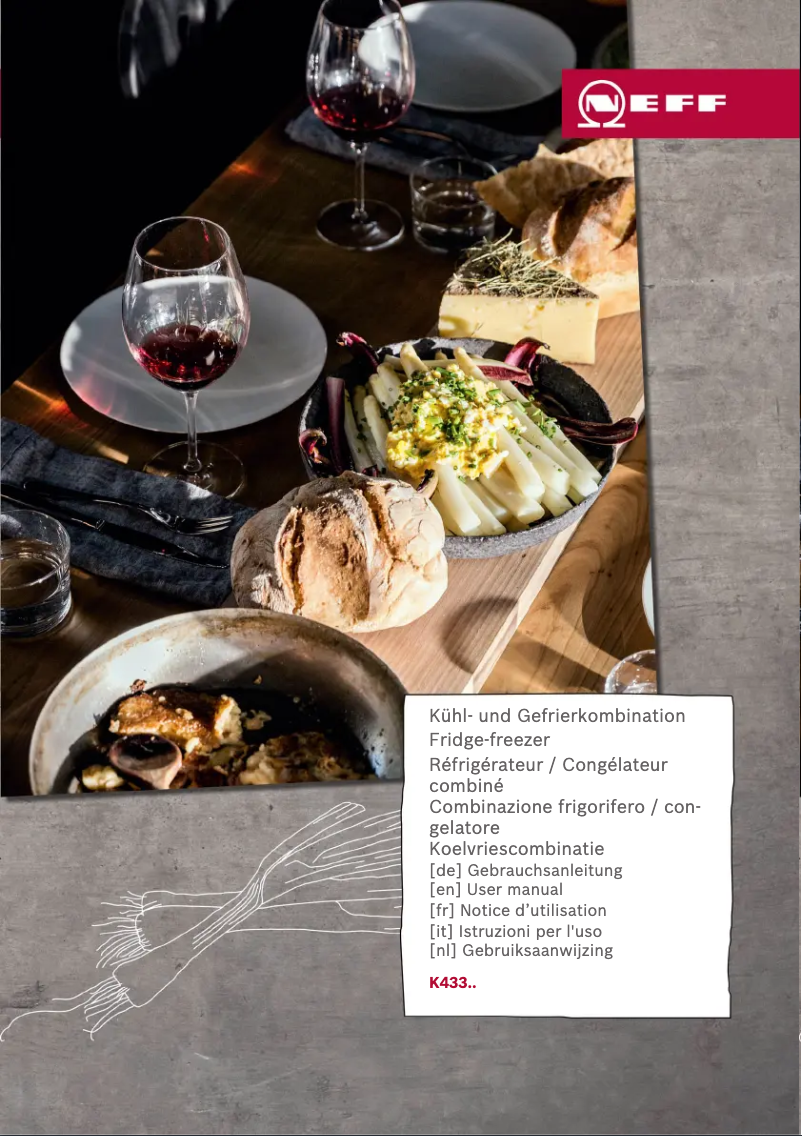 Page 1 de la notice Manuel utilisateur Neff K4336XFF0